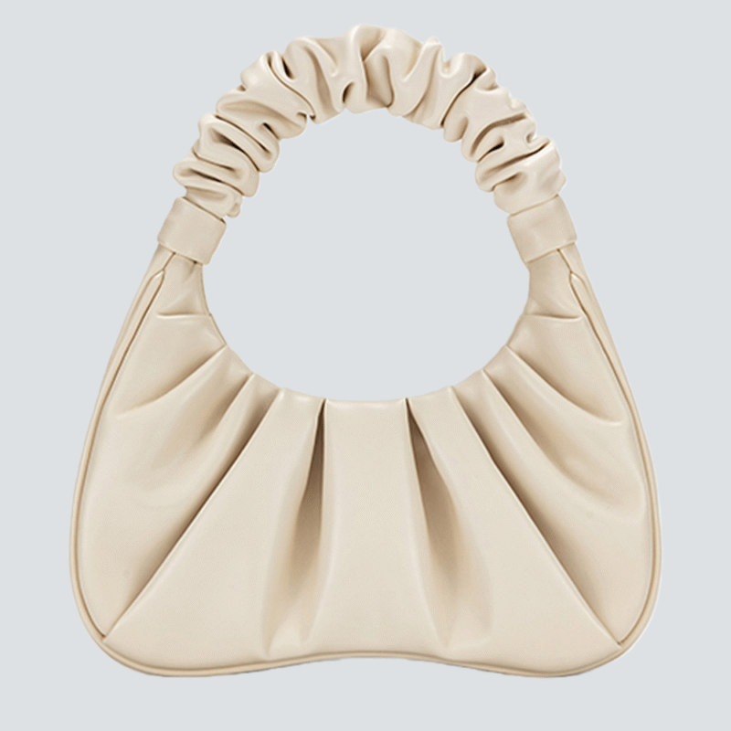 Cloud bag, white armpit bag, women's high-end French niche handbag, small handbag