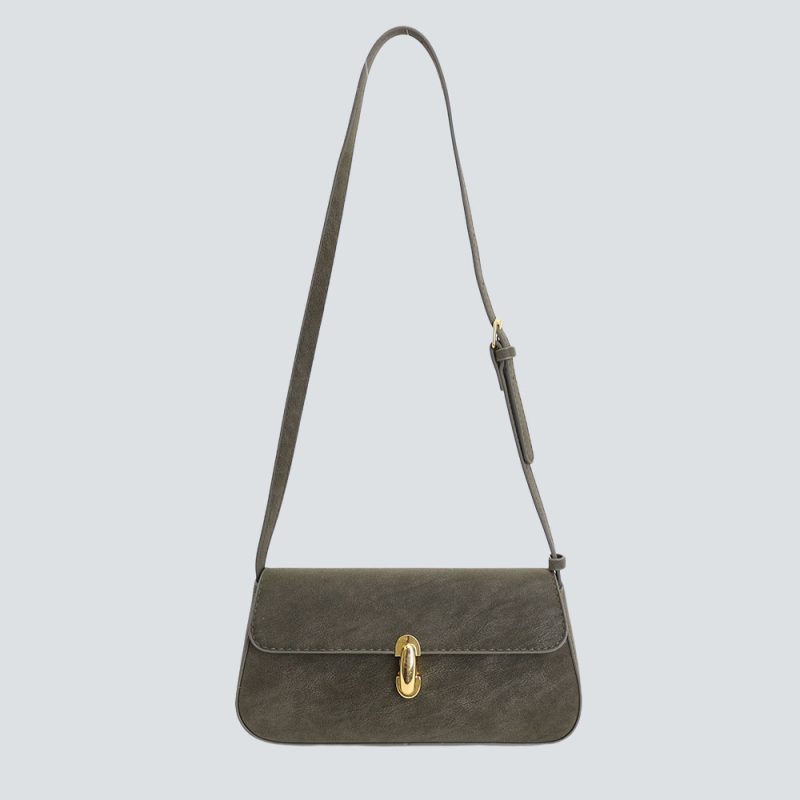 Vintage Slouchy Thin-Strap Shoulder Bag