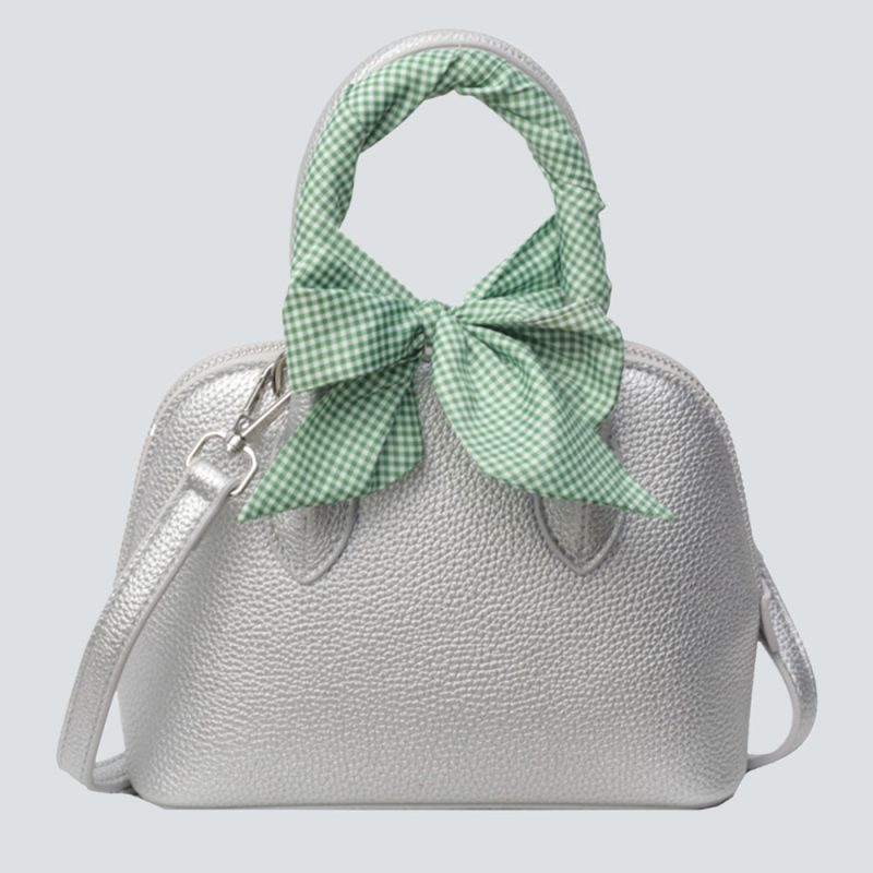 Elegant Bowknot Dome Crossbody Bag