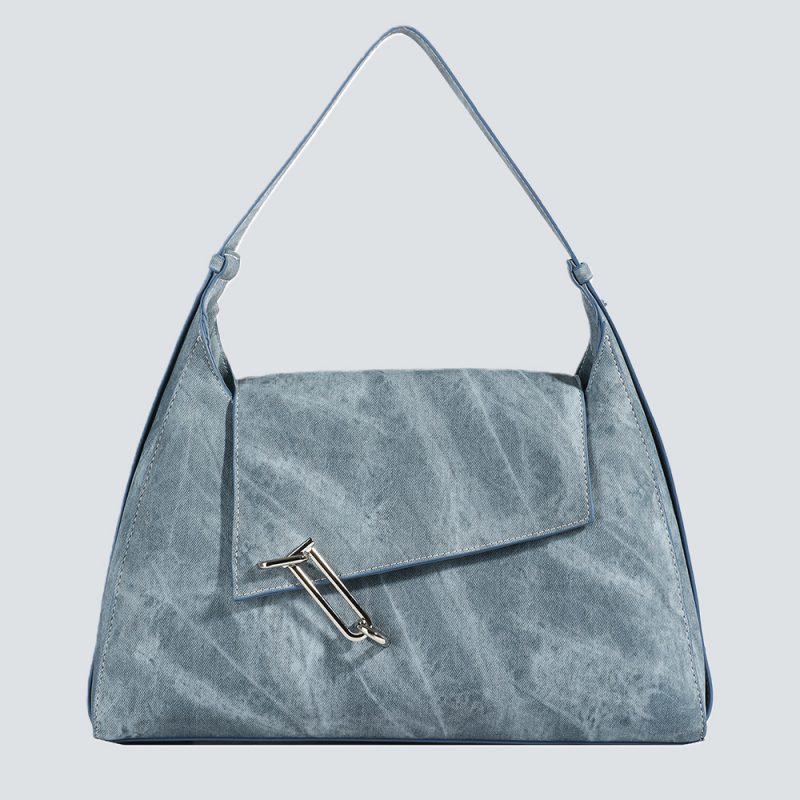 Modern Hardware-Accented Hobo Bag
