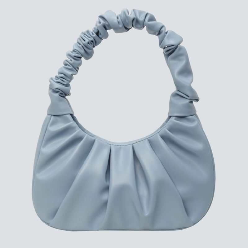 Ruched Handle Pleated Mini Bag