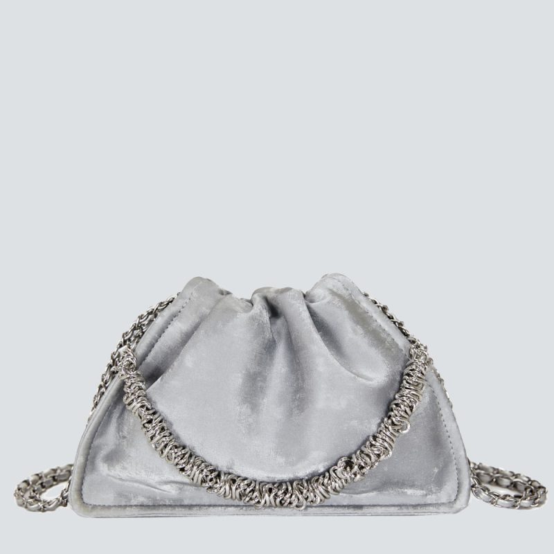 Velvet Drawstring Mini Bag