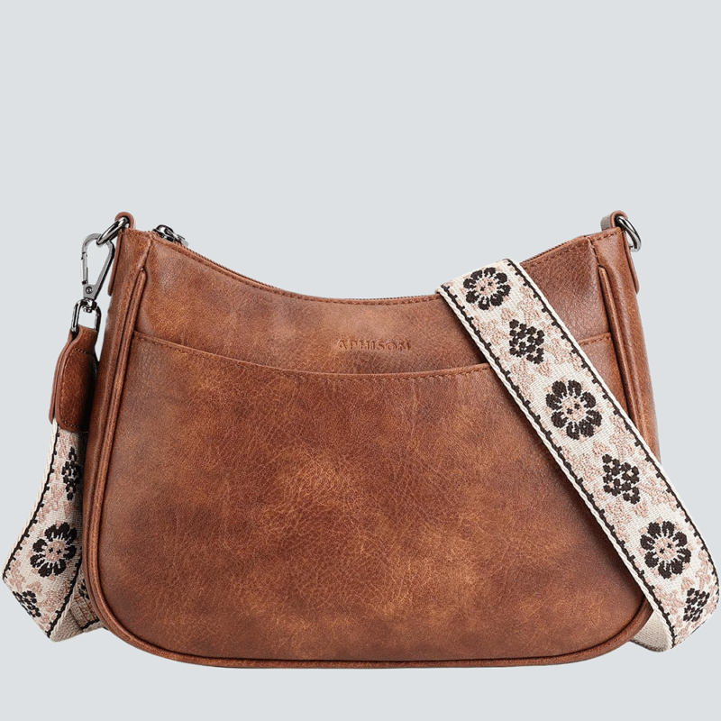 APHISON Trendy Leather Crossbody Purse with Adjustable Strap, Women's Shoulder Handbag