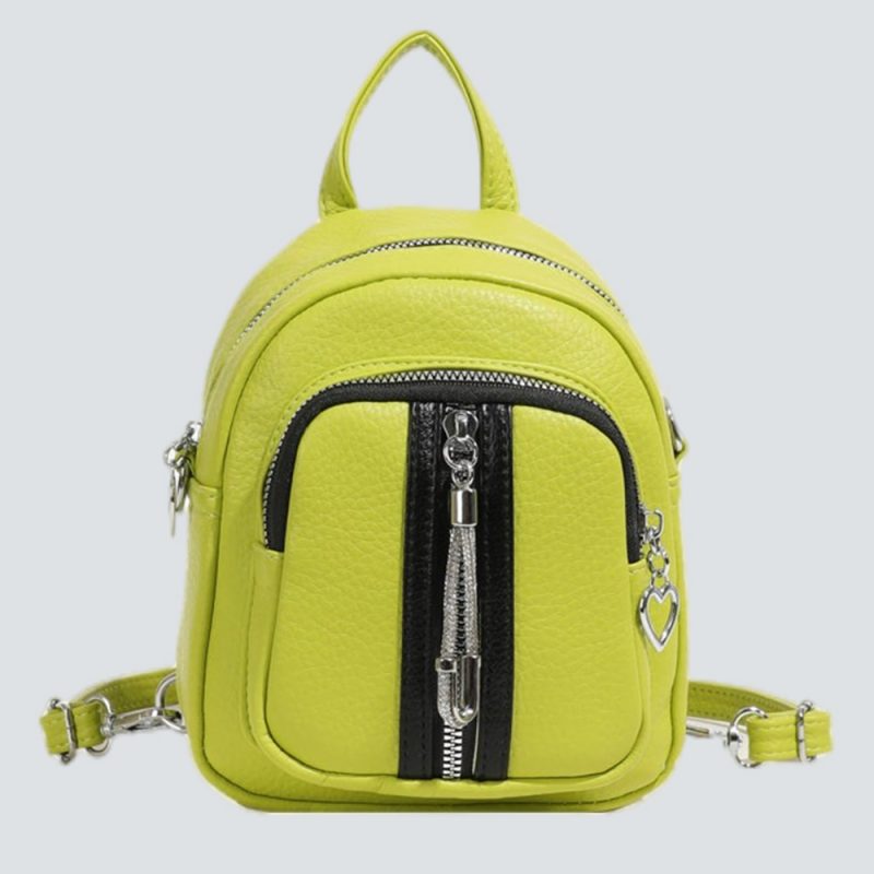 Mini Textured Leather Backpack