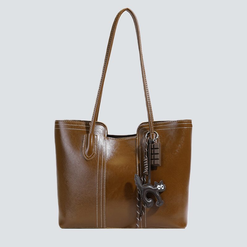 Minimalist Leather Tote Bag