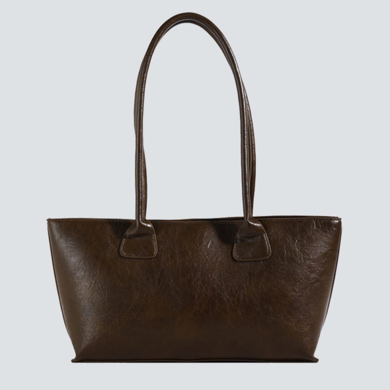 Textured Leather Tote Bag