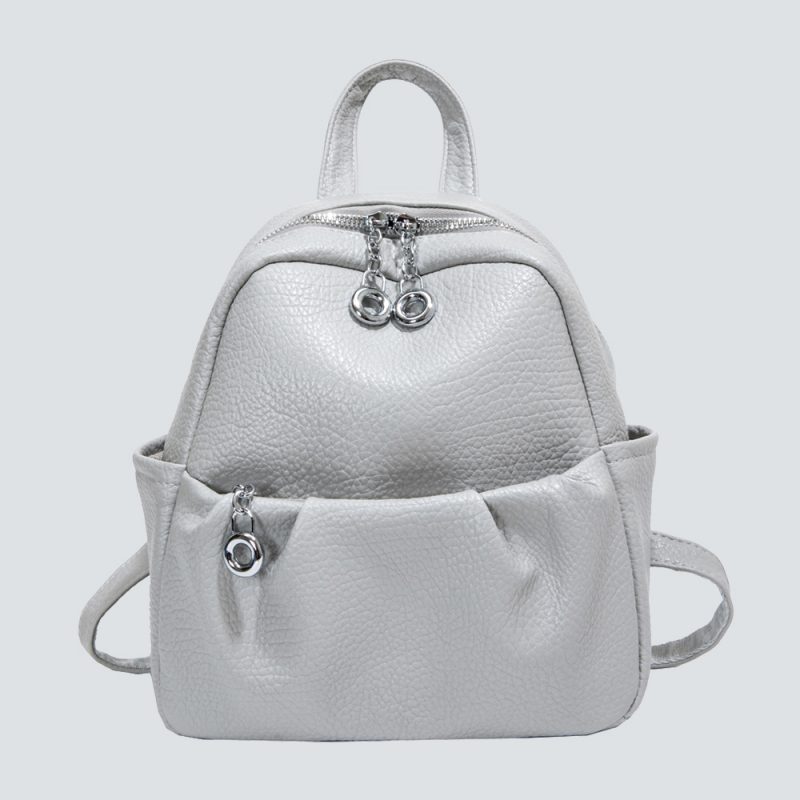 Textured Leather Mini Backpack